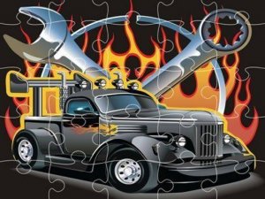 Hot Rod Jigsaw Puzzle Game