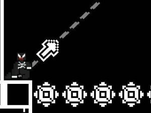 8Bit Black Ropeman: Wall Jump Adventure