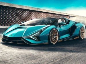 Lamborghini Sian Roadster Puzzle Game
